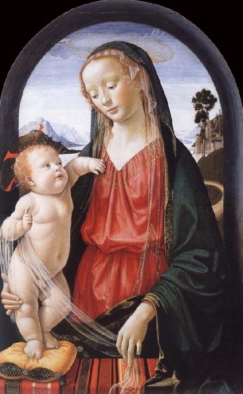 Domenico Ghirlandaio THe Virgin and Child oil painting image